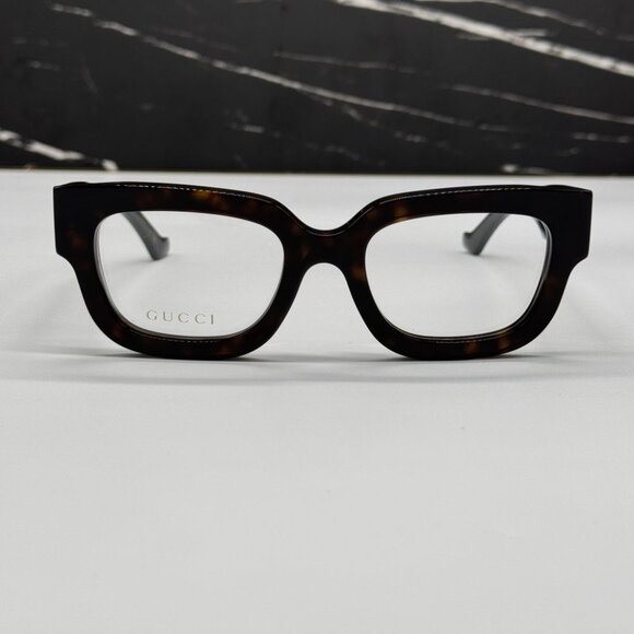 NEW GG1548O 005 GUCCI EYEGLASSES DARK HAVANA WOMEN EYEWEAR GUCCI - Picture 5 of 11
